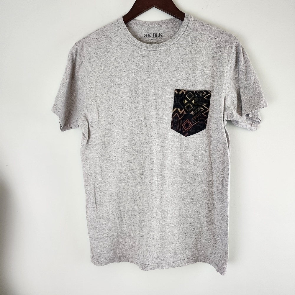 Pac Sun Men's Short Sleeve Tee Shirt With Geometric Pattern Pocket Size Large